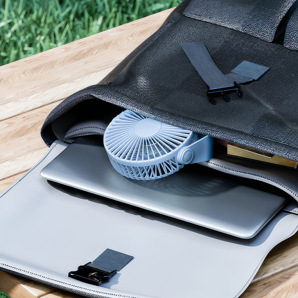 USB Desk Fan Portable 3 Speeds Quiet 90 Degree Rotate Personal Fan