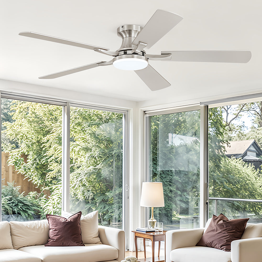 52 Ceiling Fan with Light App and Remote Dimmable LED Quiet Motor