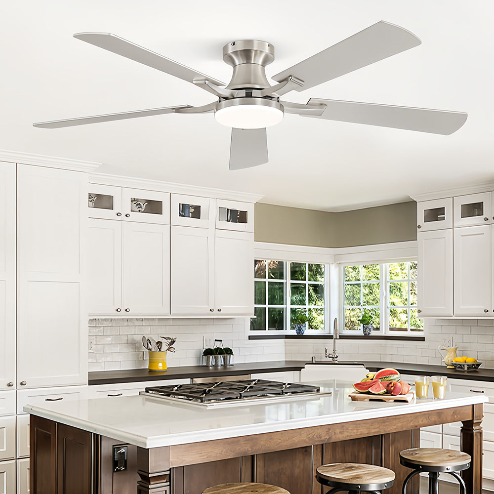 52 Ceiling Fan with Light App and Remote Dimmable LED Quiet Motor