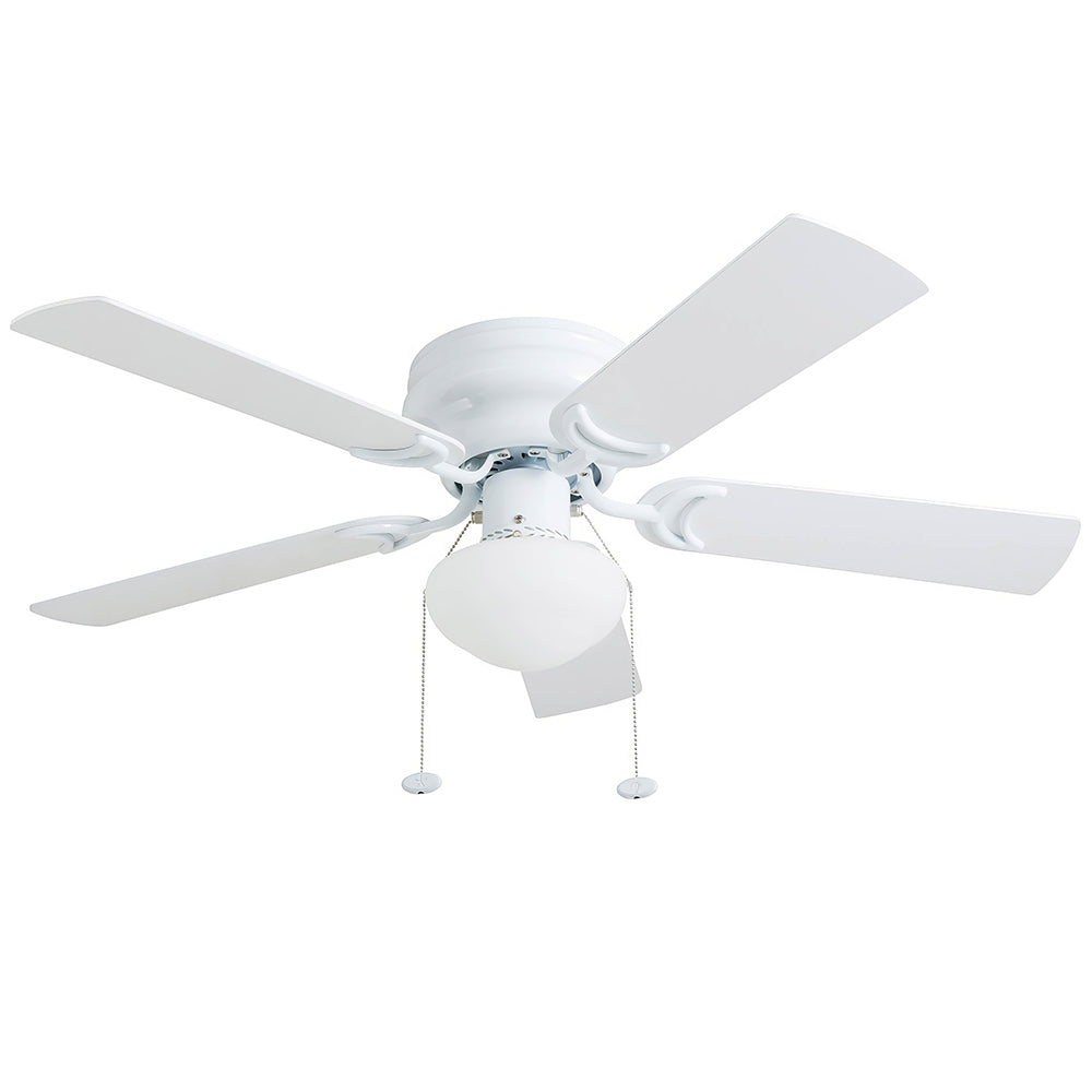 42 Indoor LED Ceiling Fan with Light Pull Chain Reversible Blades