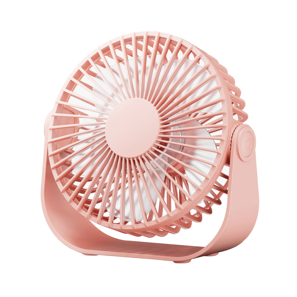 USB Desk Fan Portable 3 Speeds Quiet 90 Degree Rotate Personal Fan