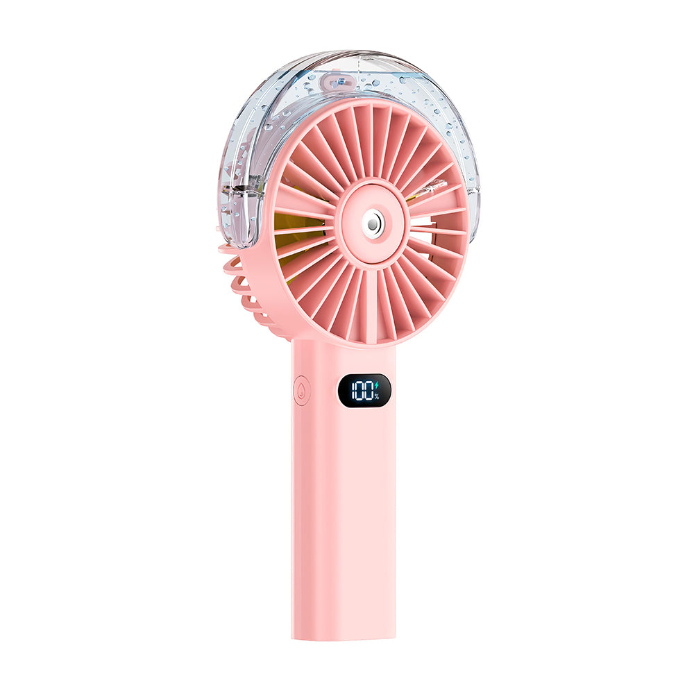 Handheld Portable Misting Fan with 4000mAh Rechargeable Battery 4 Speeds