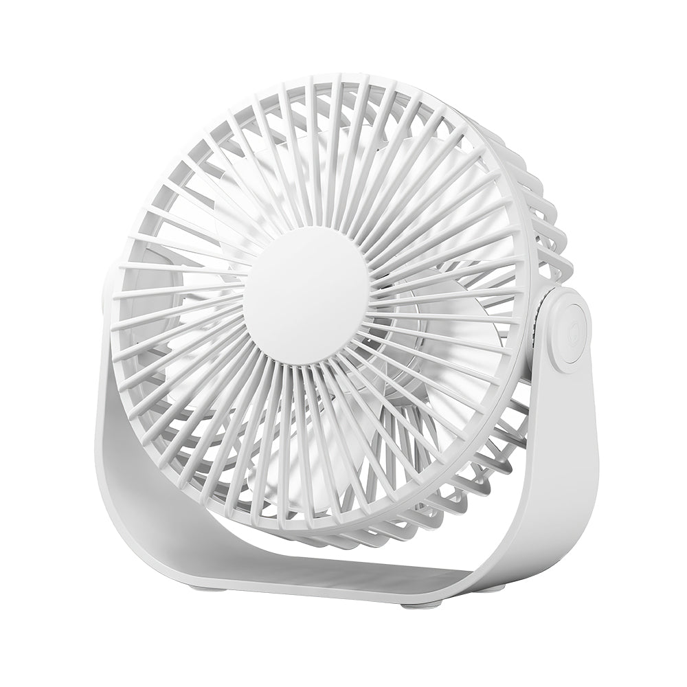USB Desk Fan Portable 3 Speeds Quiet 90 Degree Rotate Personal Fan