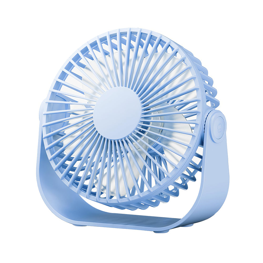 USB Desk Fan Portable 3 Speeds Quiet 90 Degree Rotate Personal Fan
