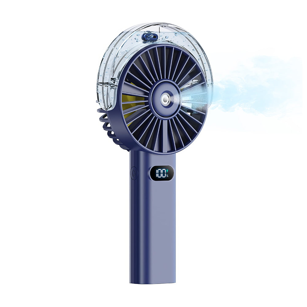 Handheld Portable Misting Fan with 4000mAh Rechargeable Battery 4 Speeds