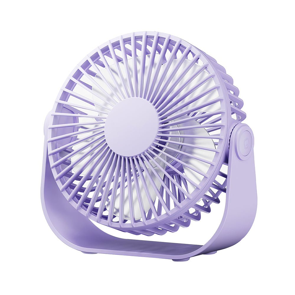 USB Desk Fan Portable 3 Speeds Quiet 90 Degree Rotate Personal Fan
