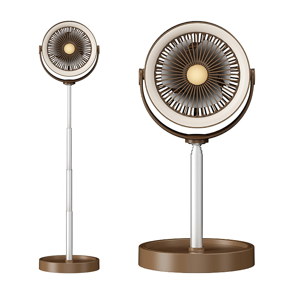 Portable Rechargeable Standing and Desk Fan Adjustable Height 3 Speeds