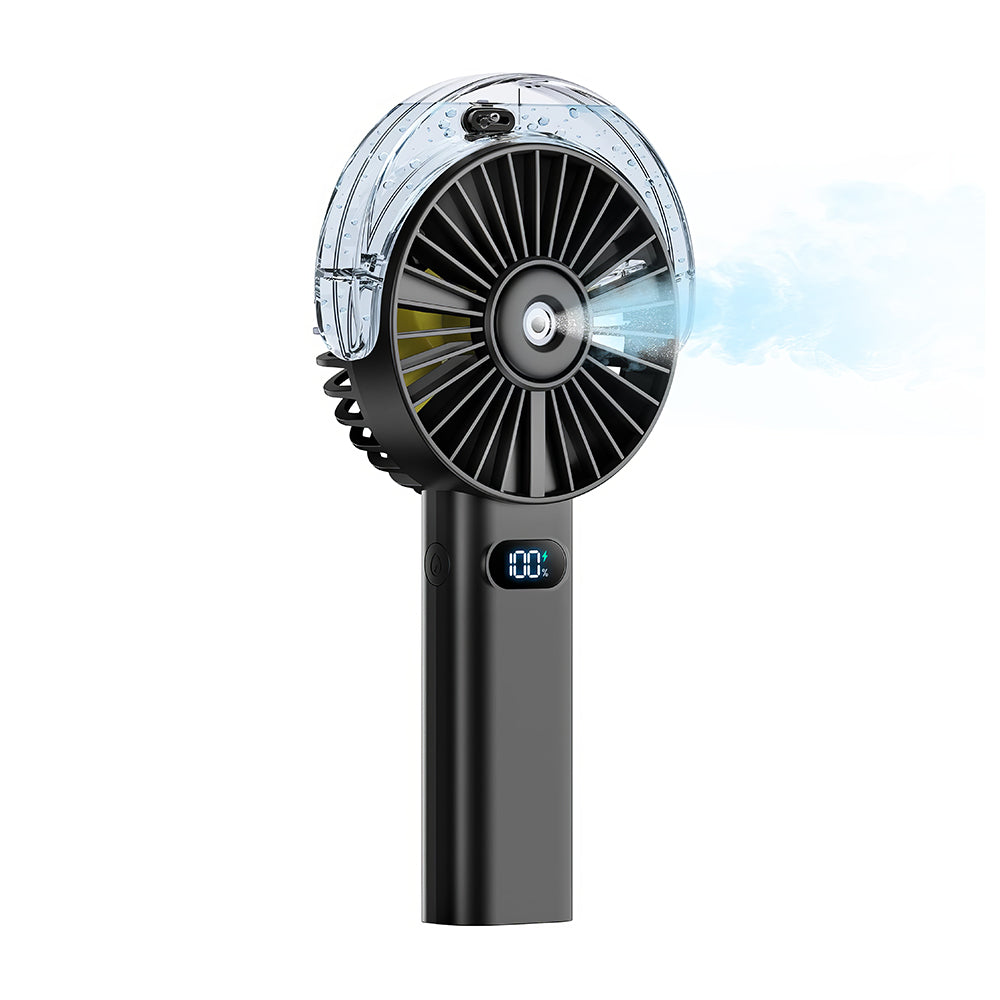 Handheld Portable Misting Fan with 4000mAh Rechargeable Battery 4 Speeds