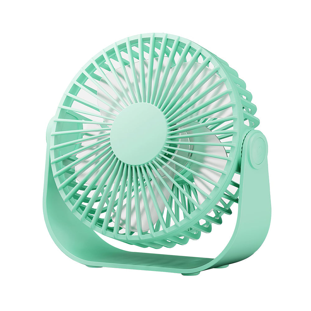 USB Desk Fan Portable 3 Speeds Quiet 90 Degree Rotate Personal Fan