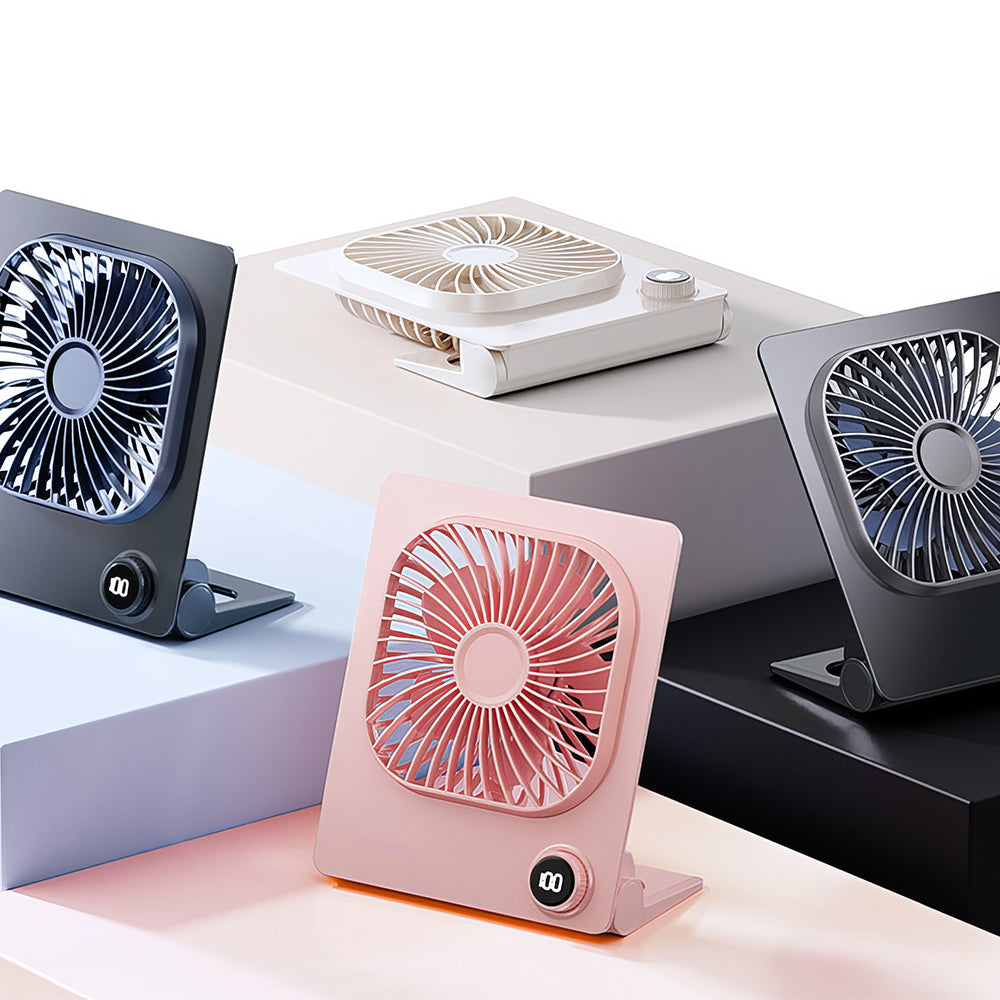 6.6 Inch Portable Quiet Rechargeable 5000mAh Ultra Thin Desk Fan