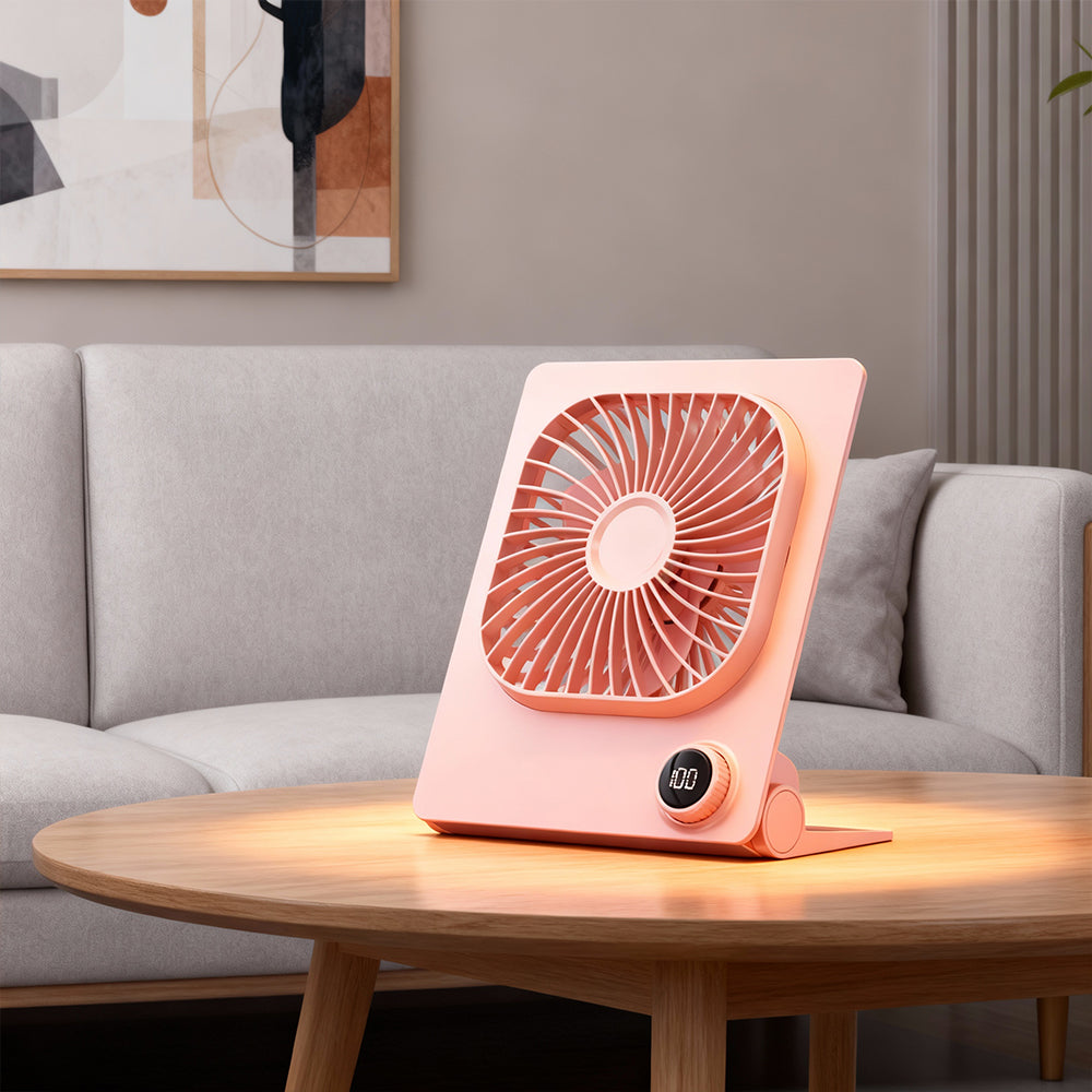 6.6 Inch Portable Quiet Rechargeable 5000mAh Ultra Thin Desk Fan