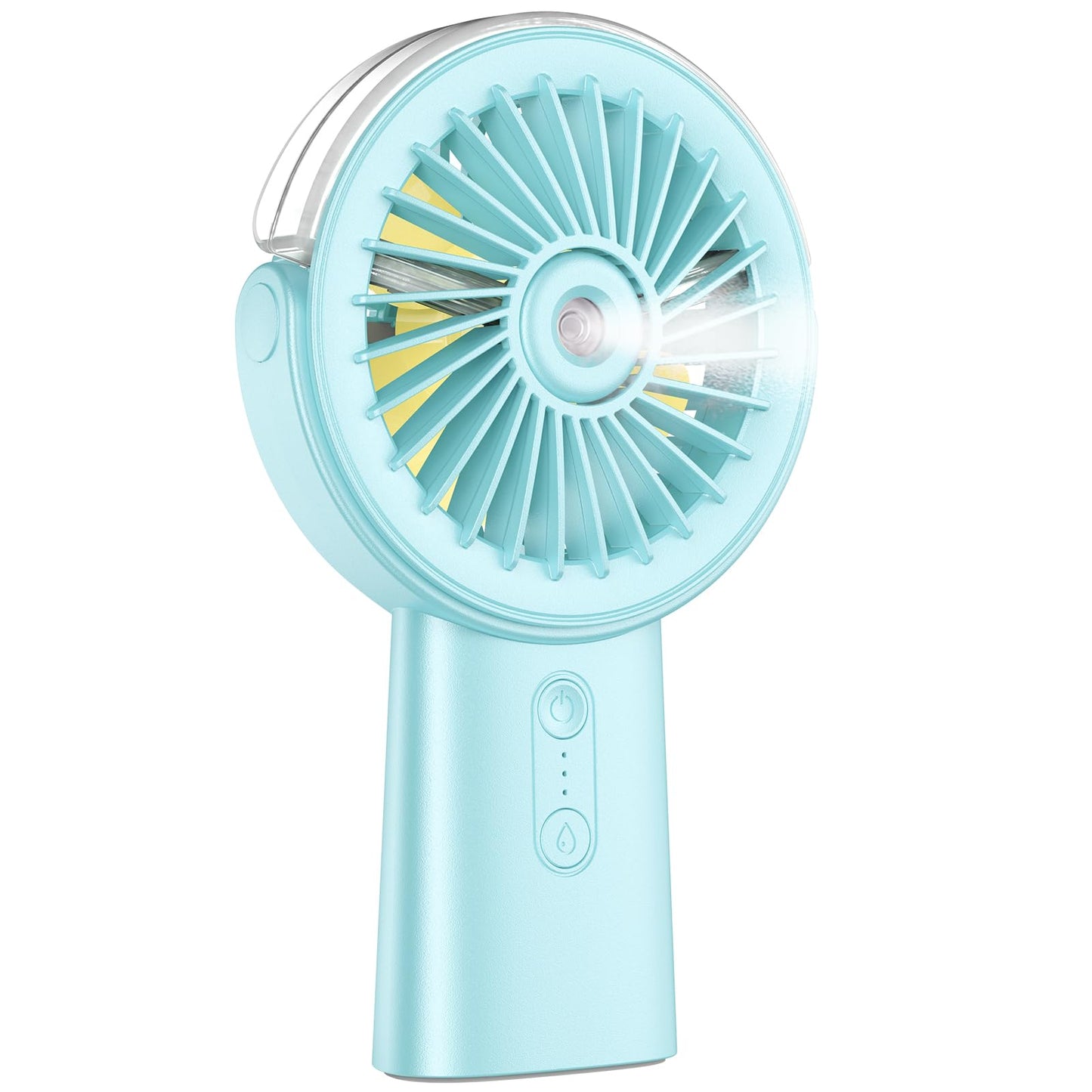 Handheld Misting Fan Portable Rechargeable Personal Fan with Water Spray 3 Speeds 4000mAh Battery