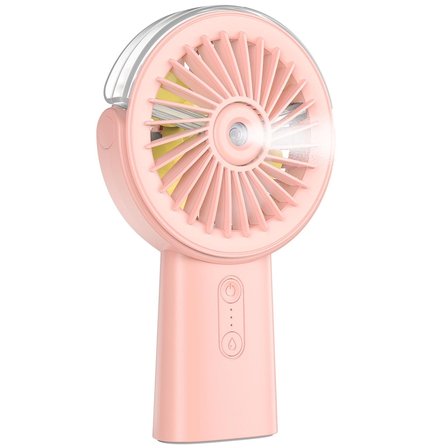 Handheld Misting Fan Portable Rechargeable Personal Fan with Water Spray 3 Speeds 4000mAh Battery