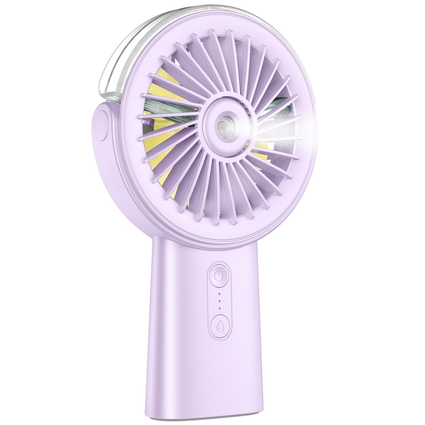 Handheld Misting Fan Portable Rechargeable Personal Fan with Water Spray 3 Speeds 4000mAh Battery