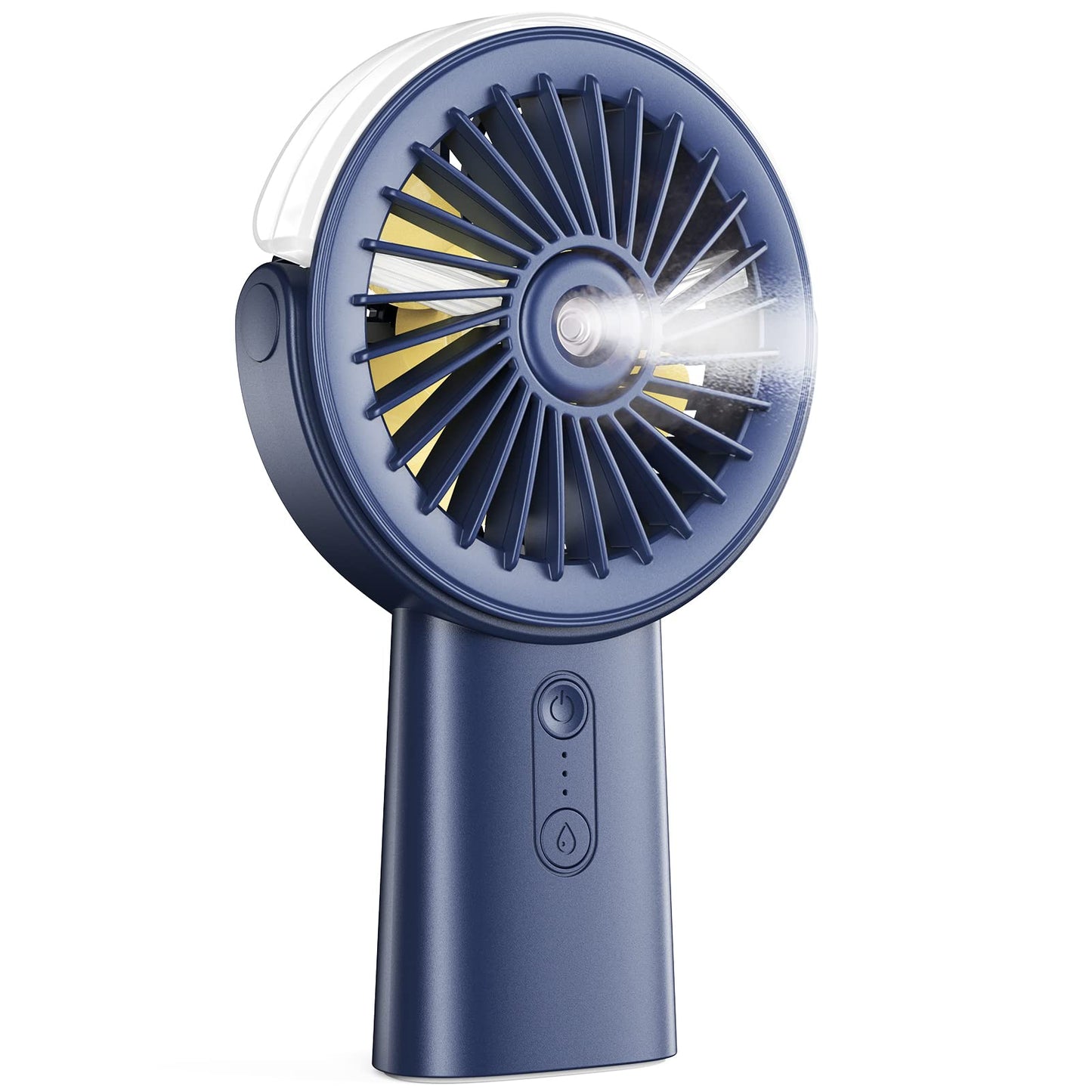 Handheld Misting Fan Portable Rechargeable Personal Fan with Water Spray 3 Speeds 4000mAh Battery