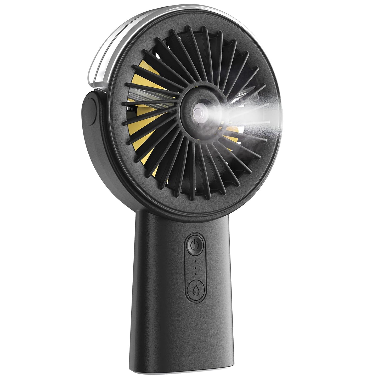 Handheld Misting Fan Portable Rechargeable Personal Fan with Water Spray 3 Speeds 4000mAh Battery