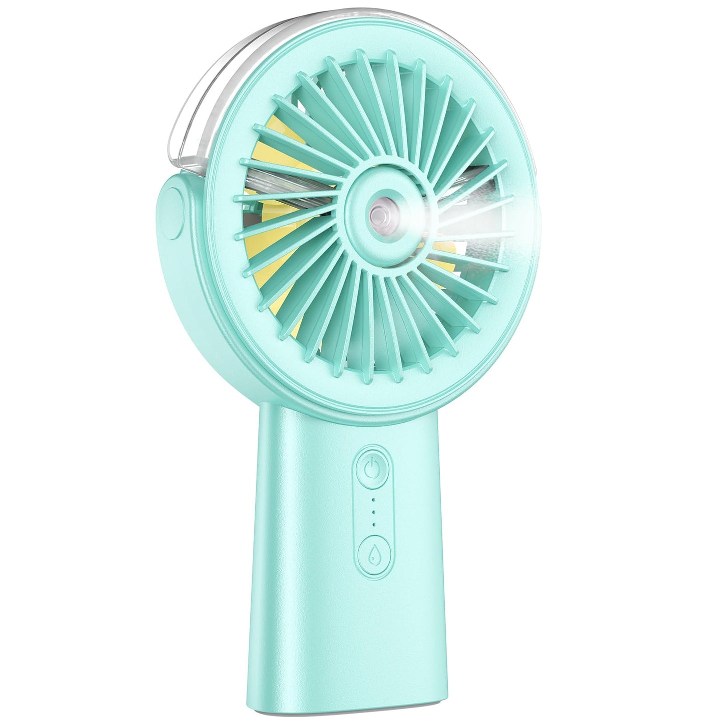 Handheld Misting Fan Portable Rechargeable Personal Fan with Water Spray 3 Speeds 4000mAh Battery